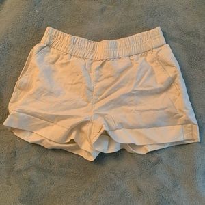 white jcrew shorts